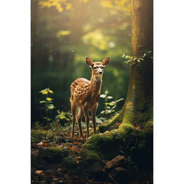 Canvas of Animals in Forest